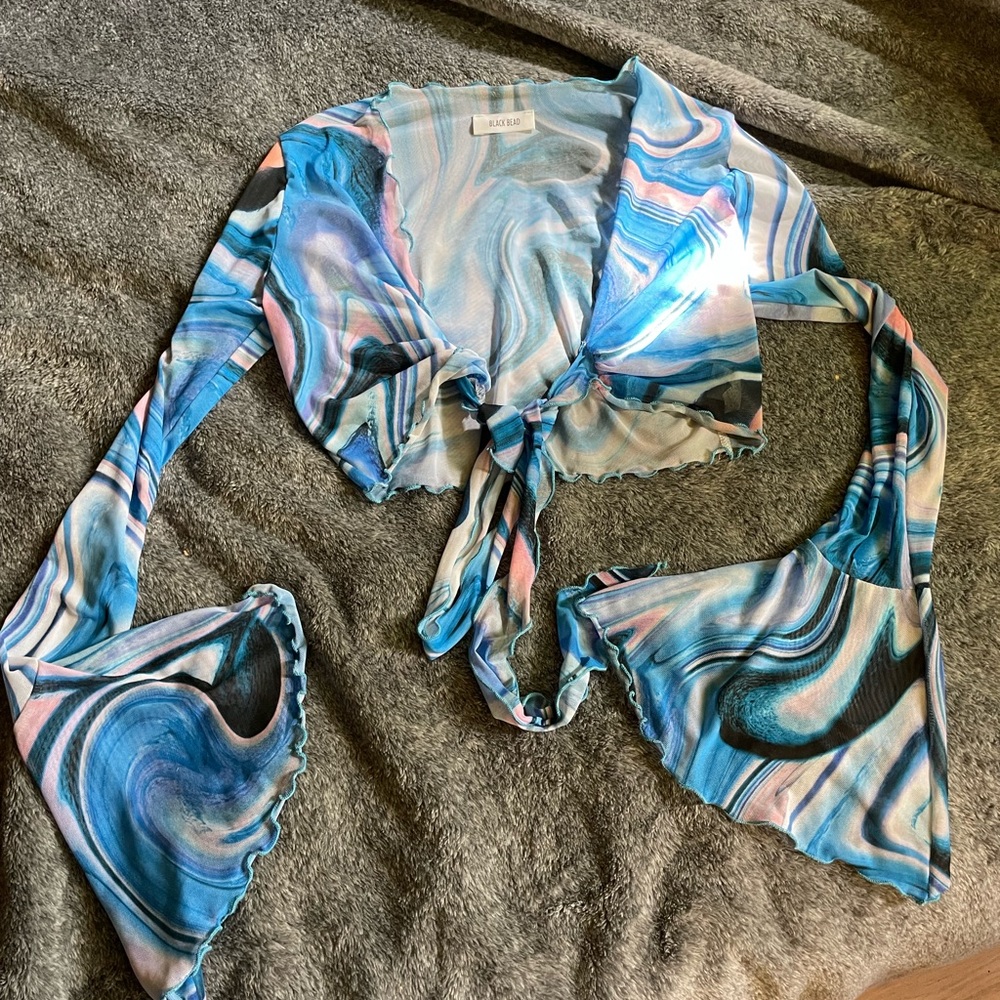 Marble blue Rave Set - Picture 3 of 8